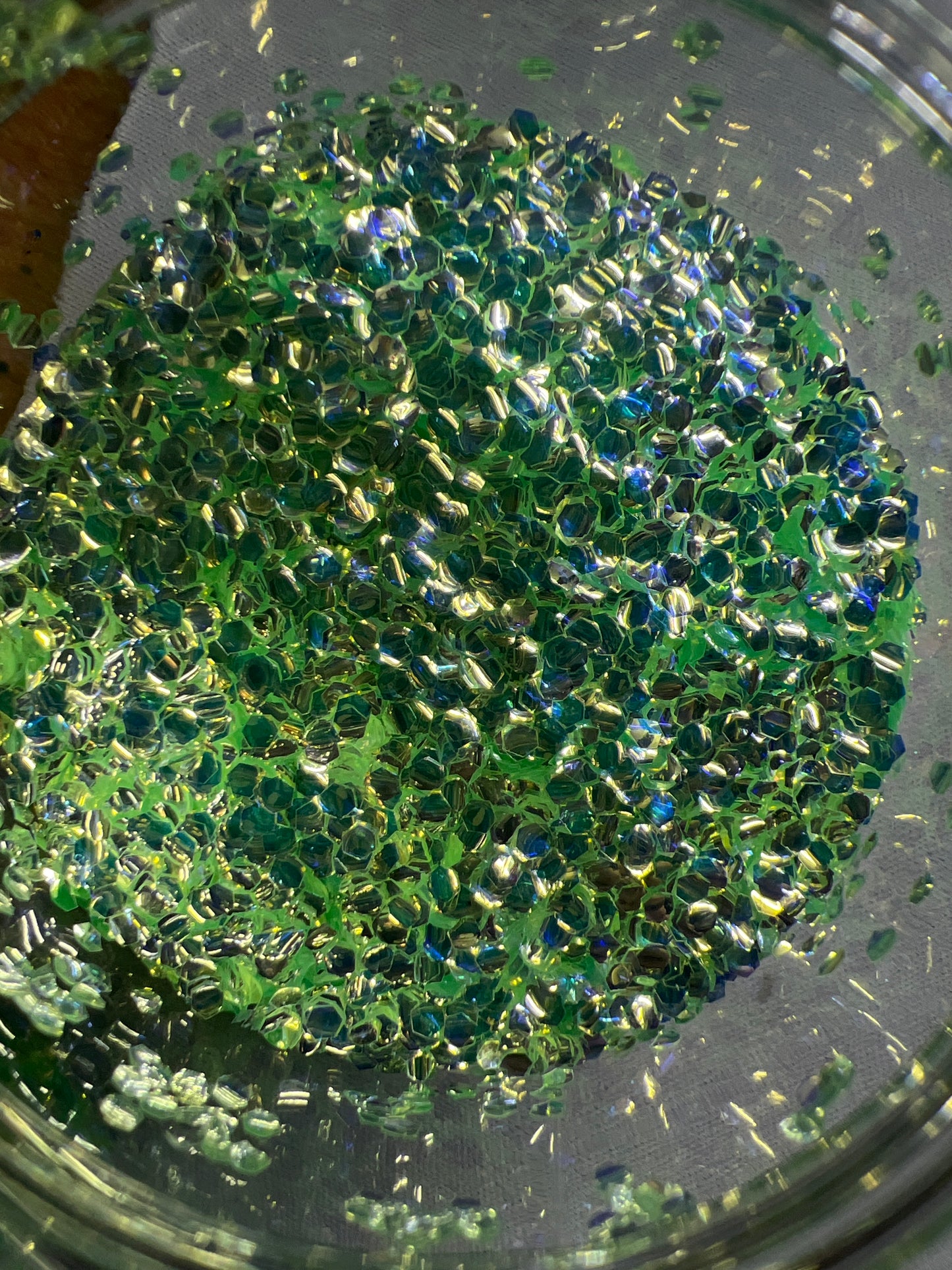 Bubble Glitter Green