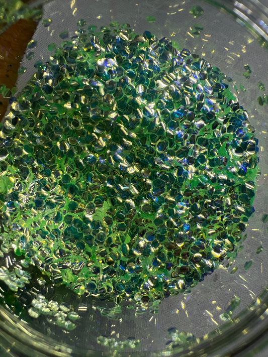 Bubble Glitter Green